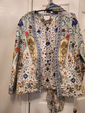 Camilla Butterfly Effect Jacket With Matching Scarf In Large
